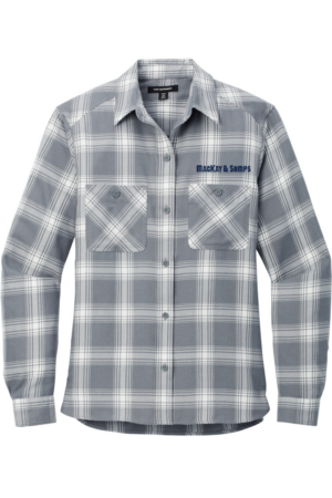 Women's Plaid Flannel Soft Shirt - Image 3